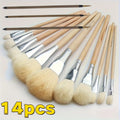 14-piece high-quality soft color painting S-pen, coloring brush, suitable for glue, glass, ceramic painting, traditional paintin Oasis Select Default Title