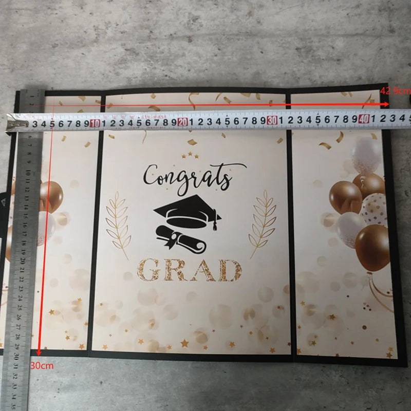 WISH 2025 Graduation Guest Book Alternative, Black Class Of 2025 Graduation Party Decorations, Graduation Signature Oasis Select
