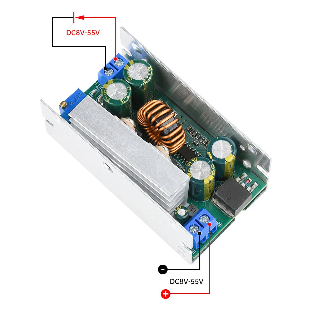 200W 15A DC-DC 8-55V Buck Constant Voltage Constant Current Converter Buck Regulator Adjustable Power Module Step Down Module Oasis Select