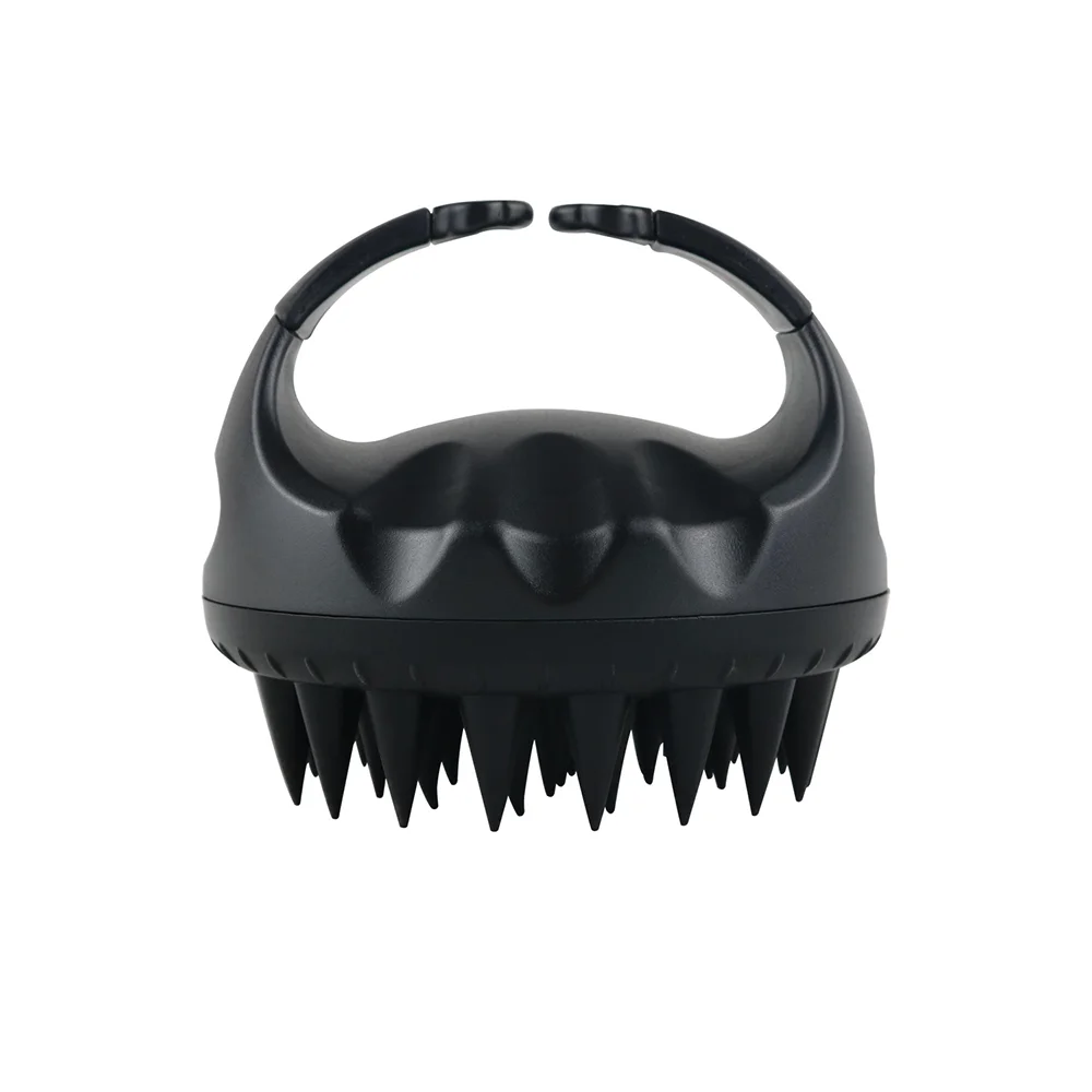 Shampoo Head Scalp Massage Brush Silicone Soft Skin Friendly Hair Washing Massager Comb SPA Massage Brush Beauty Salon Hair Tool Oasis Select black