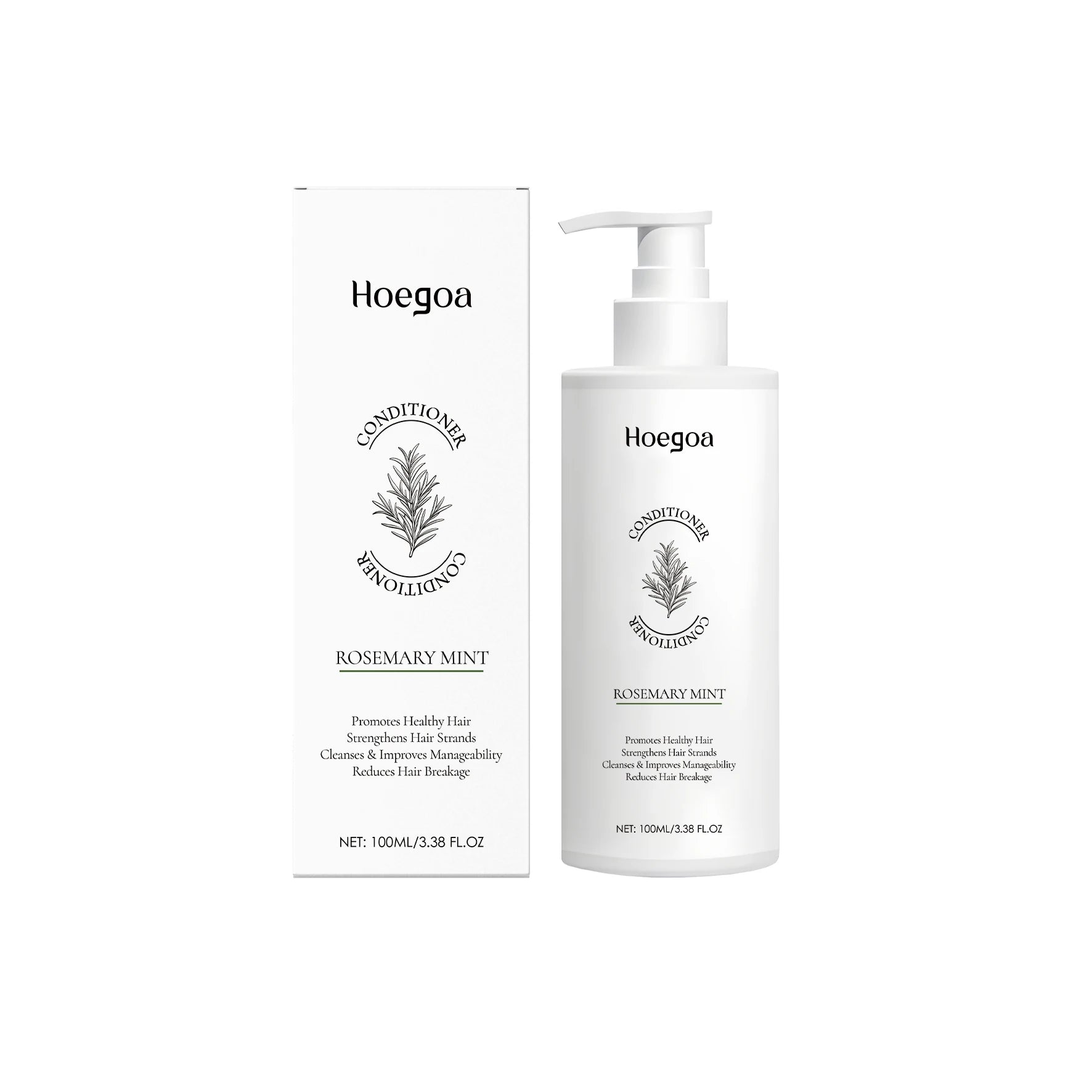 Rosemary Oil Conditioner Moisturize Revitalize Hair Repair Frizz Damage Dry Split Ends Straightening Hair Smoothing Conditioner Oasis Select 100ml boxed