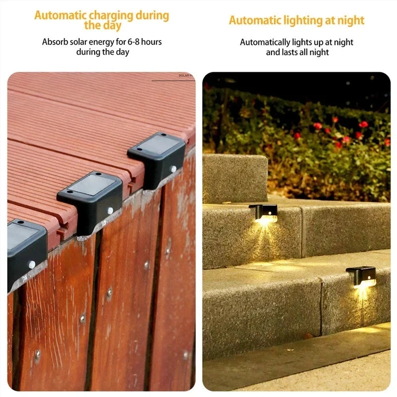 Christmas Outdoor Solar Decorative Light Patio Courtyard Passage Guardrail Step Lamp Outdoor Garden Borders Terrace Fence Light Oasis Select