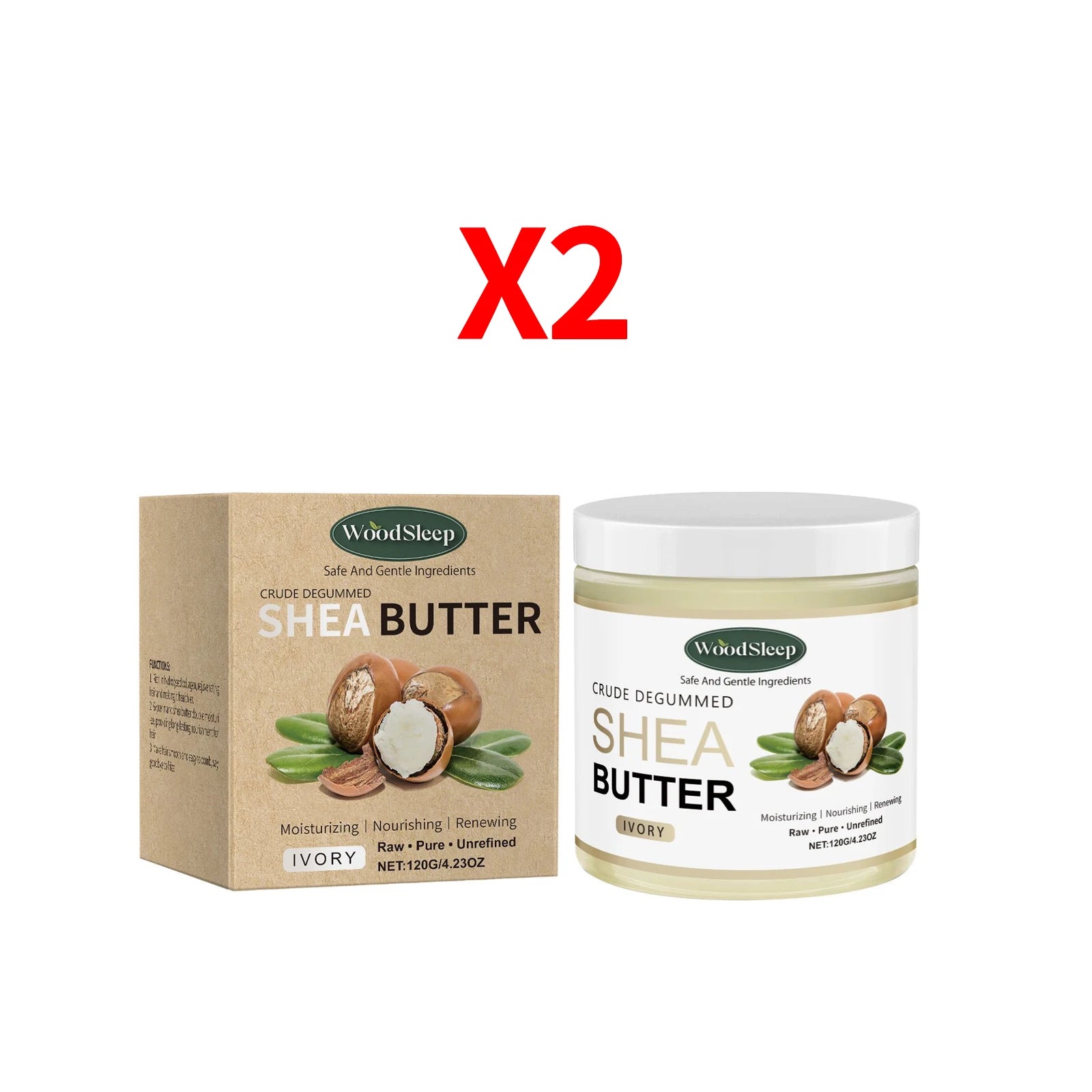 WOODSLEEP Shea Butter Moisturizing Cream – Body Lotion 120g Body Moisturizer Cream Oasis Select Buy 1 Get 1 Free