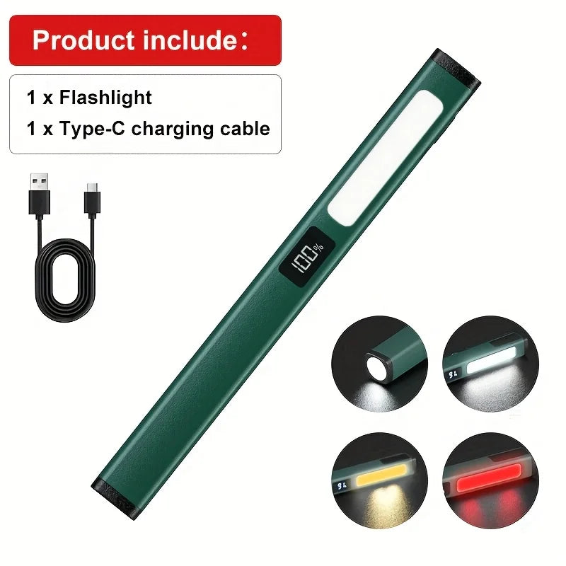 POCKETMAN Magnetic COB Pen Work Light USB Rechargeable LED