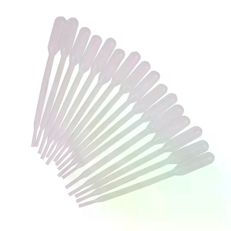 100Pcs 0.5ML Plastic Disposable Pipettes Squeeze Transfer Pipettes Dropper For Silicone Mold UV Epoxy Resin Jewelry Making Oasis Select