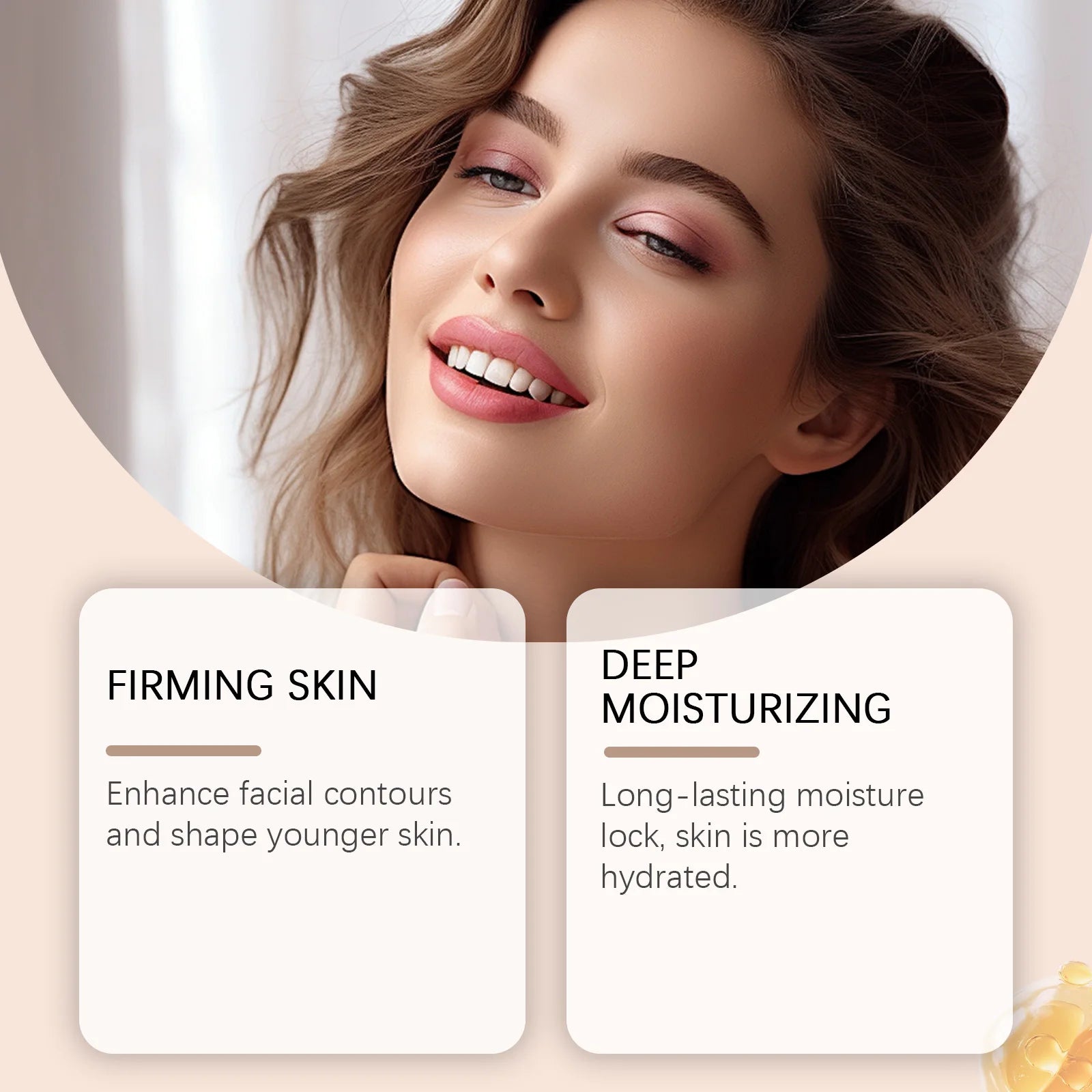 Retinol Bee Venom Facial Capsules Anti-Wrinkle Firming Smoothing Moisturizing Facial Skin Anti-Aging Night Serum for Face & Neck Oasis Select