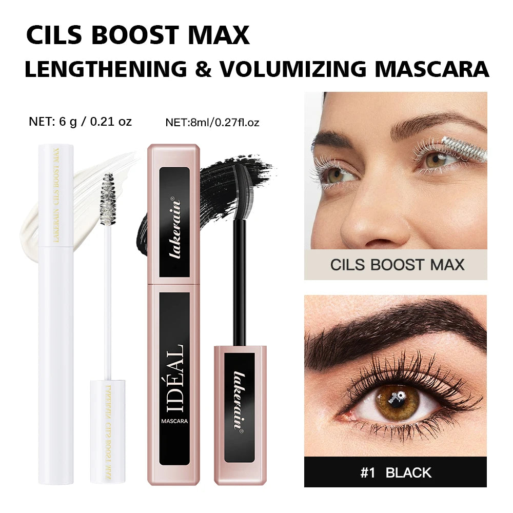 2pcs/Set Enhancing Mascara Primer & Mascara Combo Enhancing Lasting Lengthening Curling Lashes Eyelashes Lashes & Volume Mask Oasis Select SET 1