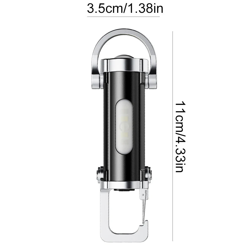 Mini USB Rechargeable LED Flashlight Keychain Portable Waterproof Camping Pocket Lamp Keyring Hanging Light Outdoor Gear Oasis Select A Style