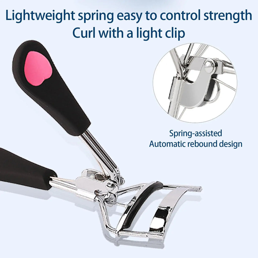 1PCS heart shape Handle Eyelash Curler Tool, Eyelash Curlers With Rubber Strip Replacement Pads, Eyelash Tools. Oasis Select