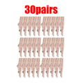 10/20/30pairs Skin Socks Women Sexy Ultrathin Stockings Female Transparent Nylon Crystal Short Ankle Sock Non-Slip Silk Socks Oasis Select 30pairs Skin One Size