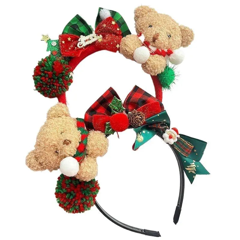 Reindeer Antler Headband with Bells | Christmas Party Accessory Holiday Party Headband Oasis Select