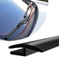 1.7M/5.6Ft Length Car Windshield Cowl Rubber Seal Strip H-Shape Profile Rubber Auto Front Rear Windshield Seal Black Oasis Select Black