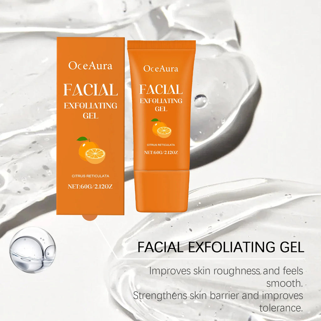 OceAura Orange Exfoliating Gel – Face & Body Scrub Cream 60g Exfoliating Scrub Gel Oasis Select