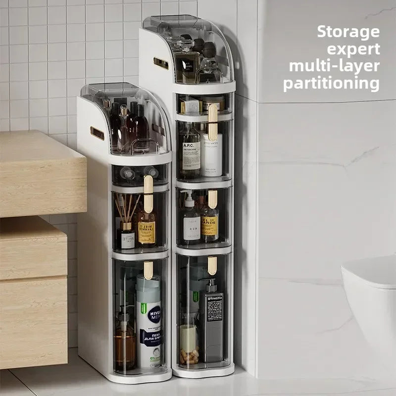 Multi-functional 18Cm narrow size crevice storage cabinet drawer kitchen crevice multi-layer bathroom narrow locker rack Oasis Select