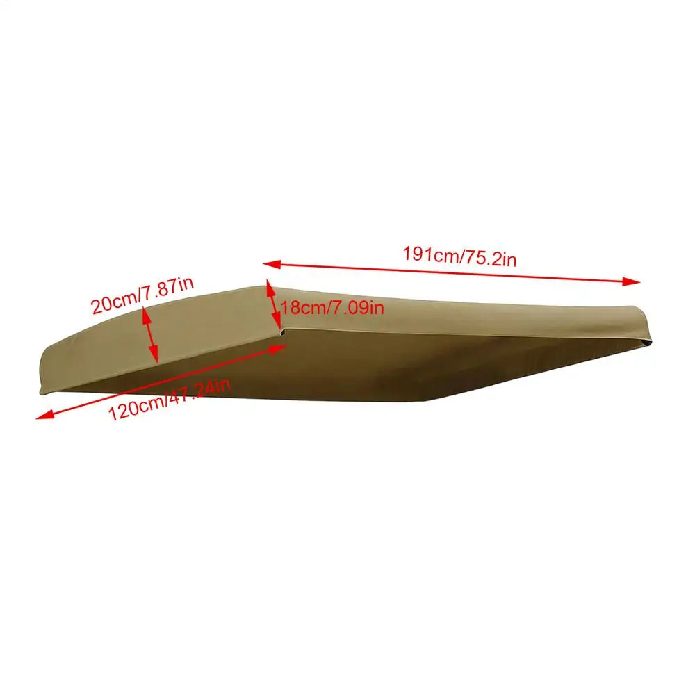 75x47 Inch Waterproof Anti-UV Cover Swing Canopy Replacement Cover Replacement Canopy for Outdoor Swing for Patio Porch Garden Oasis Select Khaki