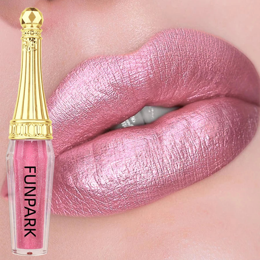 FUNPARK Glitter Lip Gloss – 10 Shades Waterproof Shimmer