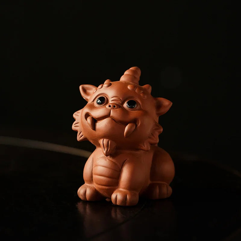 Lucky Purple Clay Cute Pixiu Tea Pet Ornament Premium Nurturable