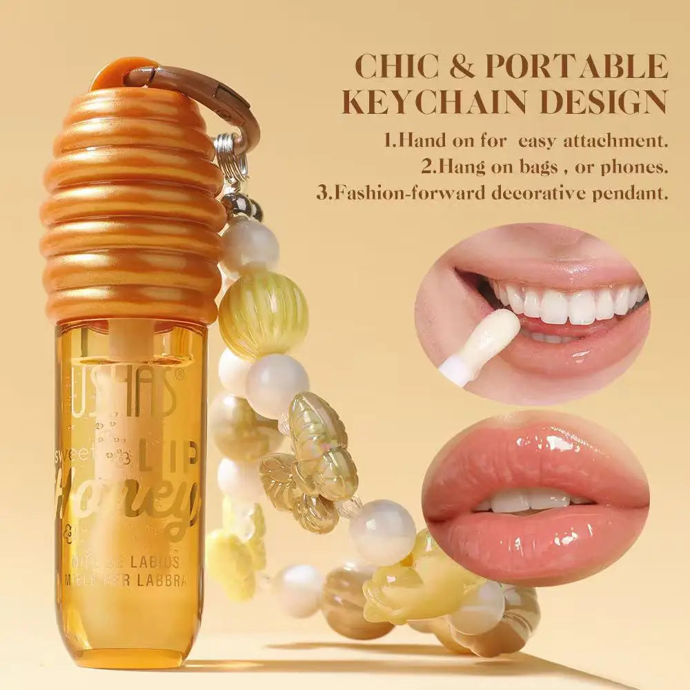 USHAS Honey Lip Oil – Glossy Finish & Moisturizing Lip Care