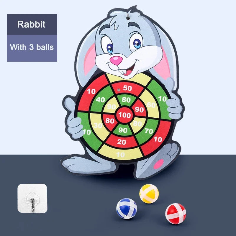 Educational Dart Board Baby Dart Indoor Sports Child Montessori Games for Children 3 to 7 Years Oasis Select Rabbit