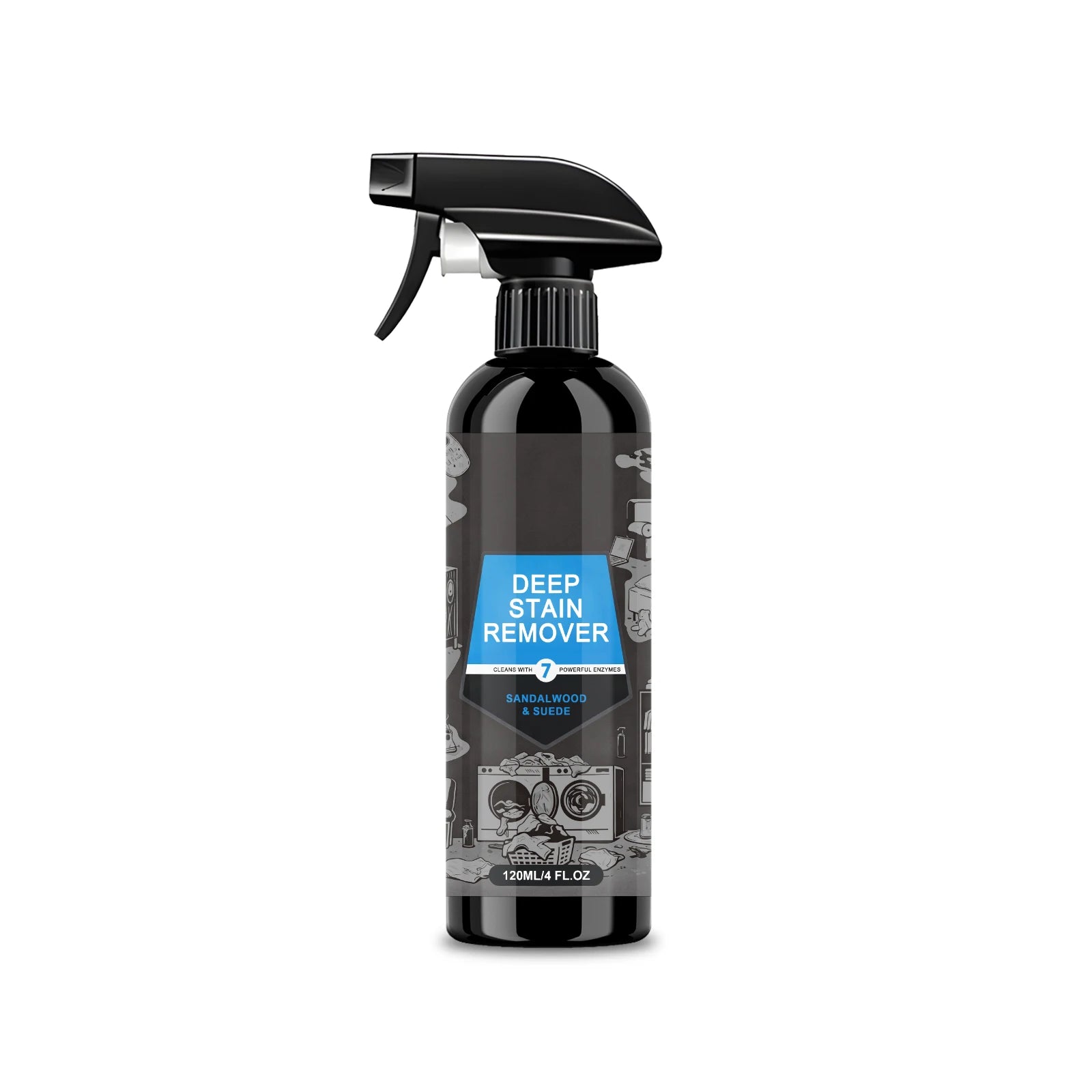 Laundry Detergent Stain Remover Gentle Clothing Cleaner Oil Stain Removal Fabric Care Rapid Decomposition Fast Acting 120ml Oasis Select 120ml