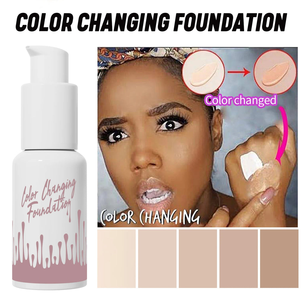 Hello Kiss Color-Changing Liquid Foundation – Matte & Hydrating