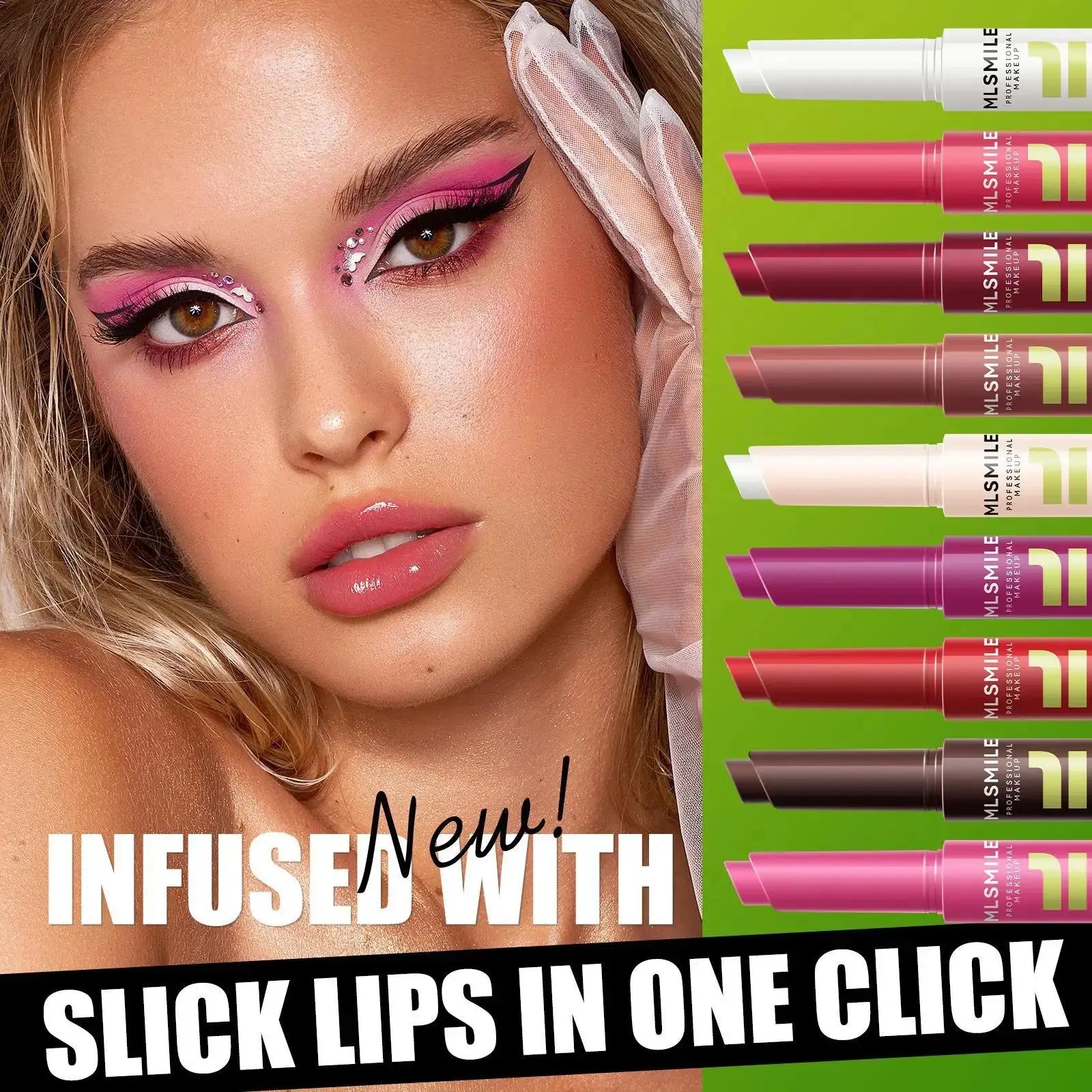 MLSMILE 3-Piece Pearl Lip Gloss Set – Long-Lasting & Moisturizing