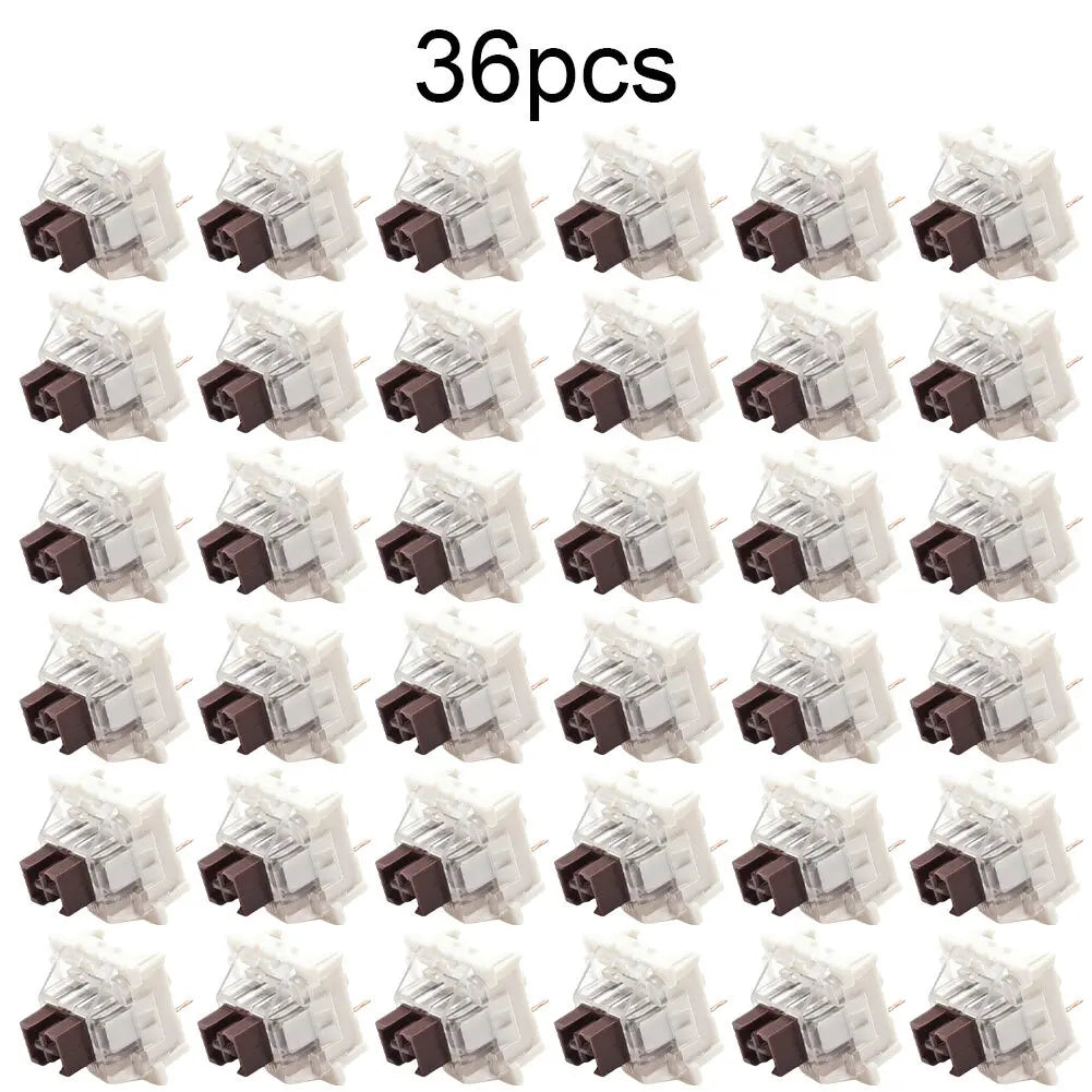 36Pcs Keyboard Switch Keyboard Clicker Key 3 Pin Tactile Switch For MX FOR Outemu RGB FOR Redragon FOR E-Yooso Replacement Oasis Select Brown