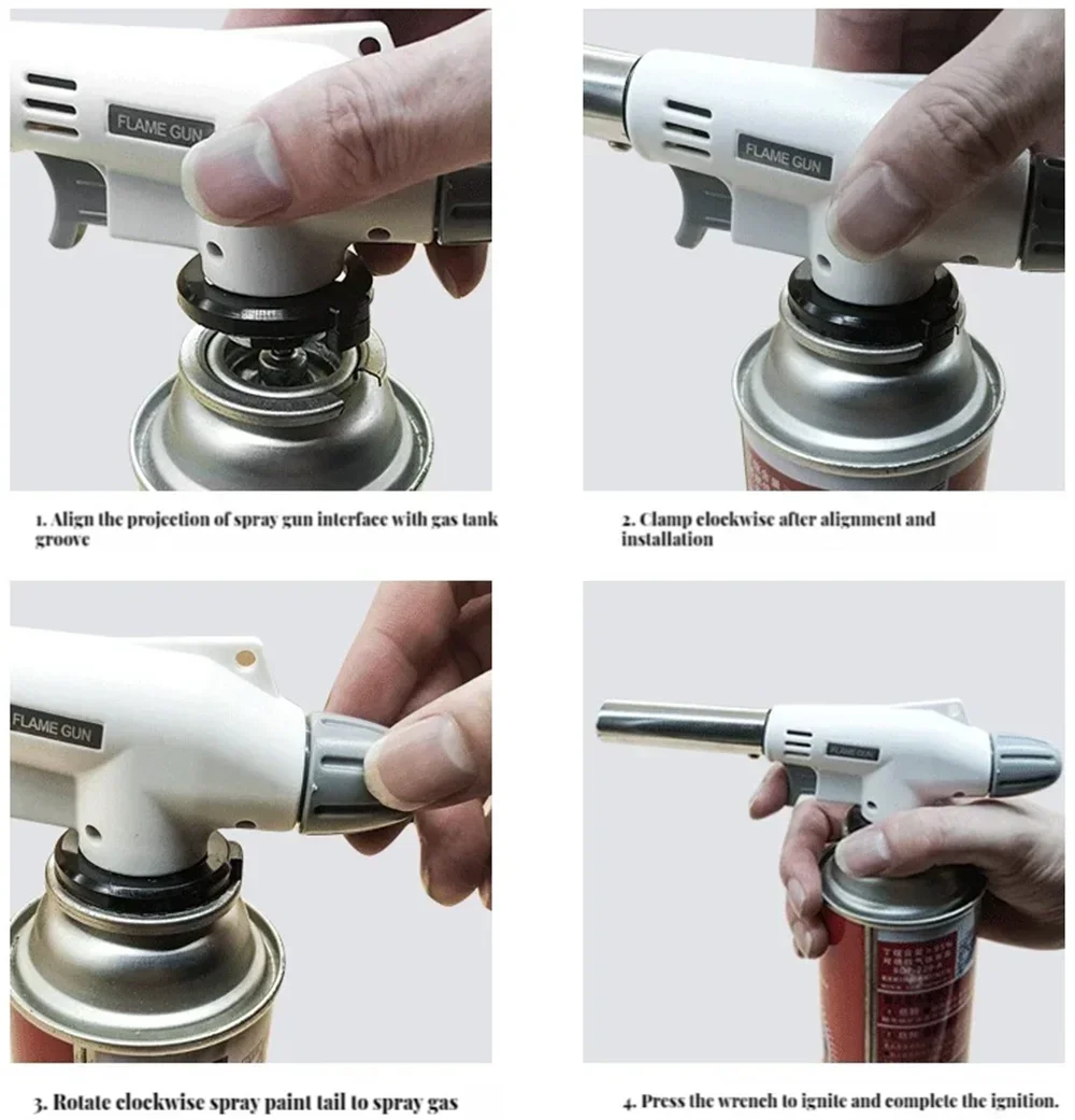 Card burner Outdoor barbecue kitchen baking igniter Flame gun Ceramic core spray gun Small welding torch Oasis Select