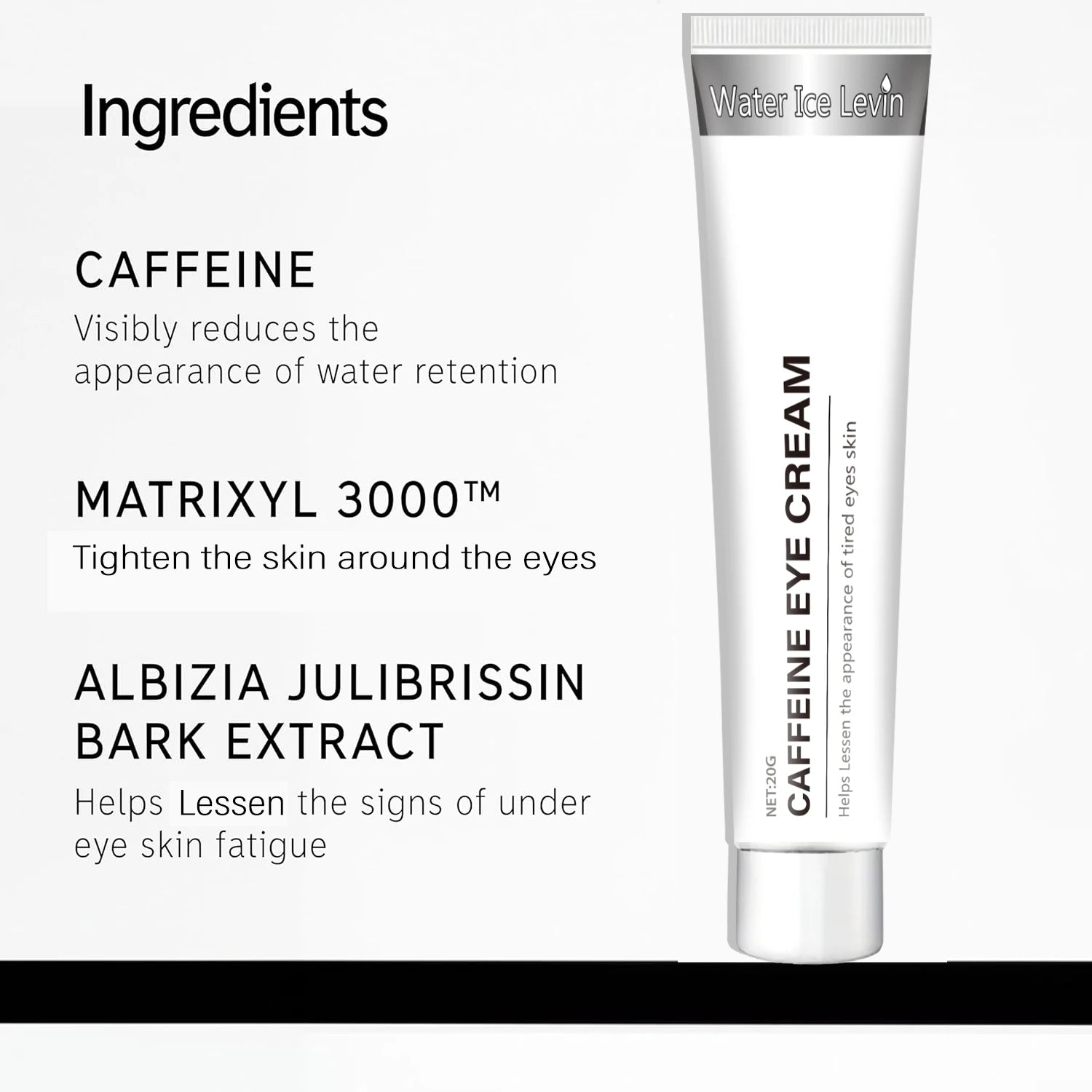 Caffeine Eye Cream Helps Reduce Fatigue and Improve the Appearance of Tired Eyes and Skin Oasis Select