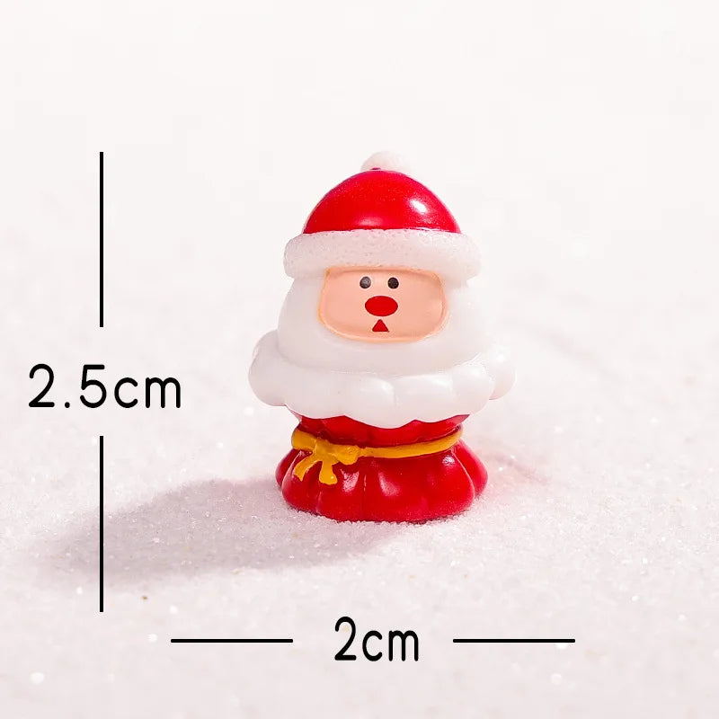 Mini Santa Claus Resin Ornament | Christmas Snow Décor