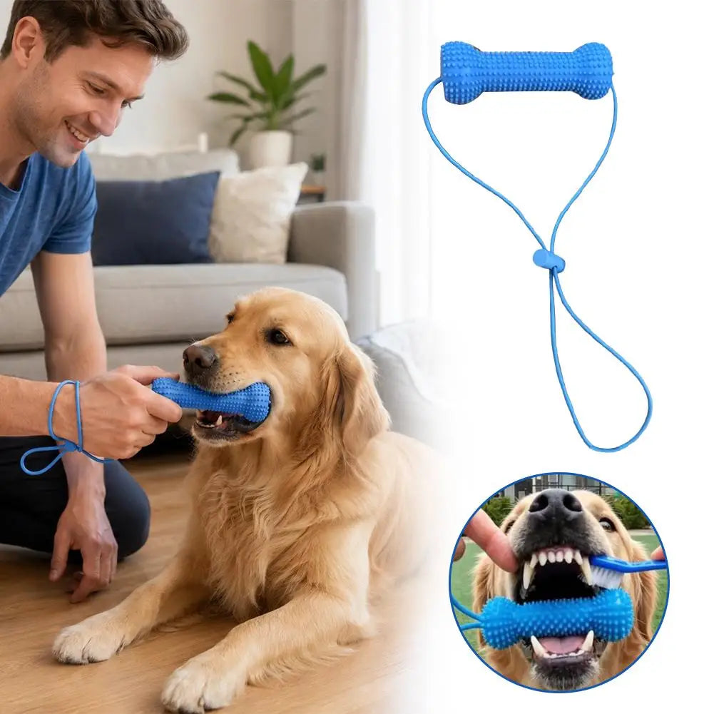 Pet Chew Stick Toy for Large Small Dogs, Soft Rubber Dog Toothbrushes, Interactive Toys, 360 Degree Teeth Cleaning Stick Oasis Select