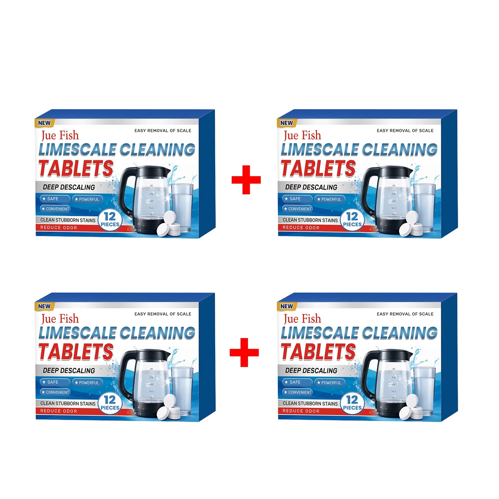 Scale Cleaning Tablets for Kettle Coffee Maker Removes Hard Water Stains Eliminate Odor Reducer Limescale Cleaning Tablets Oasis Select 4 X 12pcs boxed