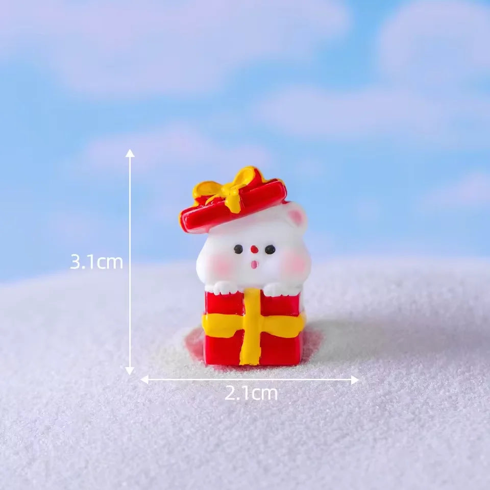 Christmas Resin Figurine Ornament – Santa, Snowman & Bear
