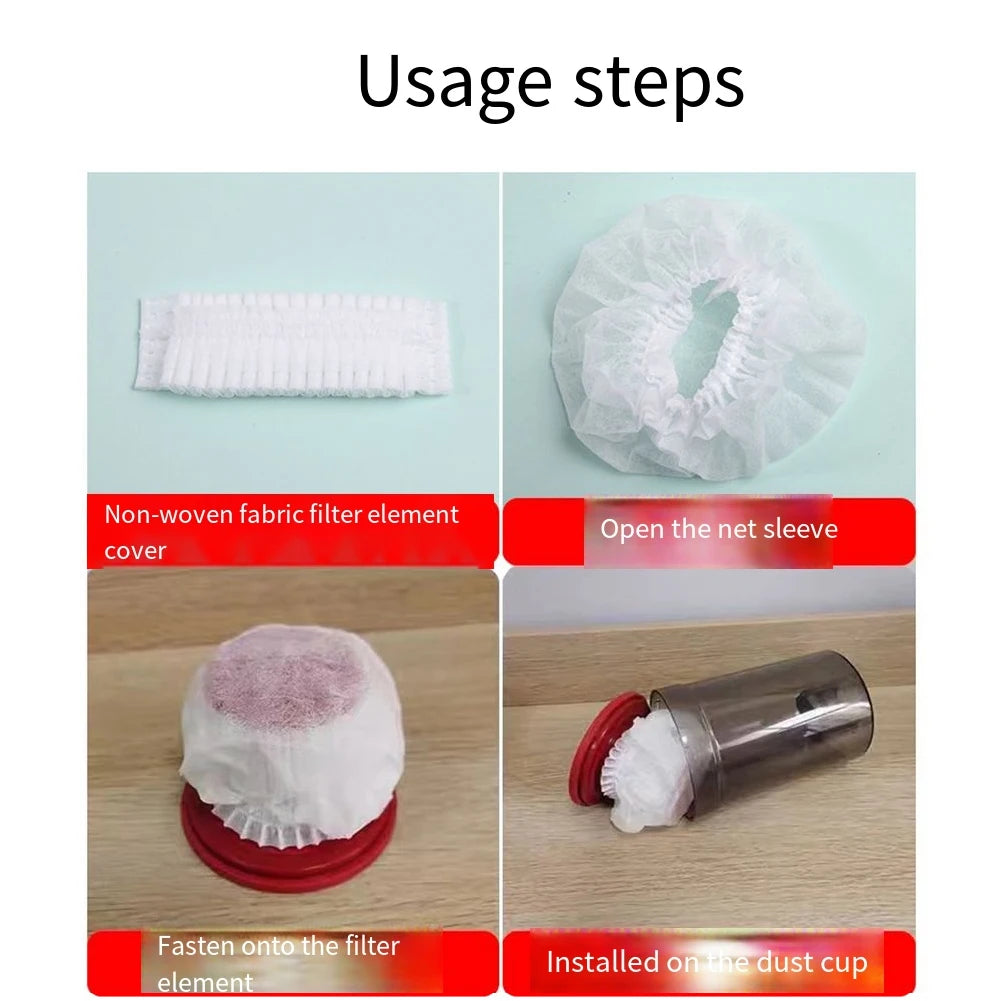 100-Pack Vacuum Filter Mesh Covers | Non-Woven Fabric Vacuum Filter Covers Oasis Select