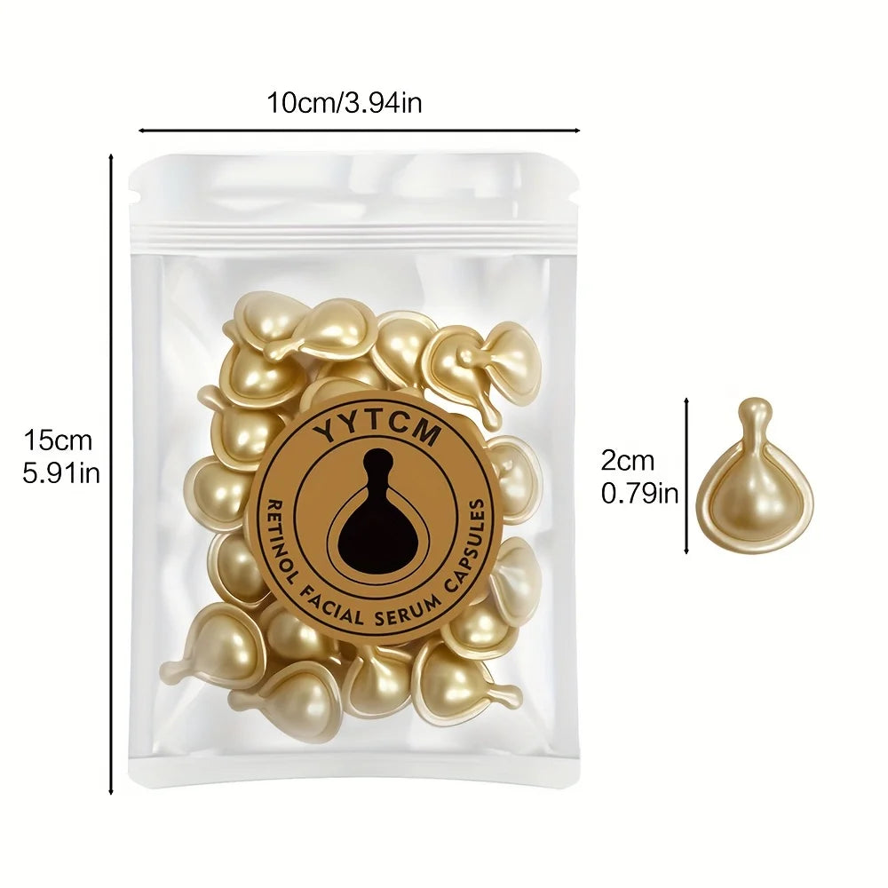 Retinol Essence Capsules with Collagen & Niacinamide – 30 Caps Face Serum Capsules Oasis Select