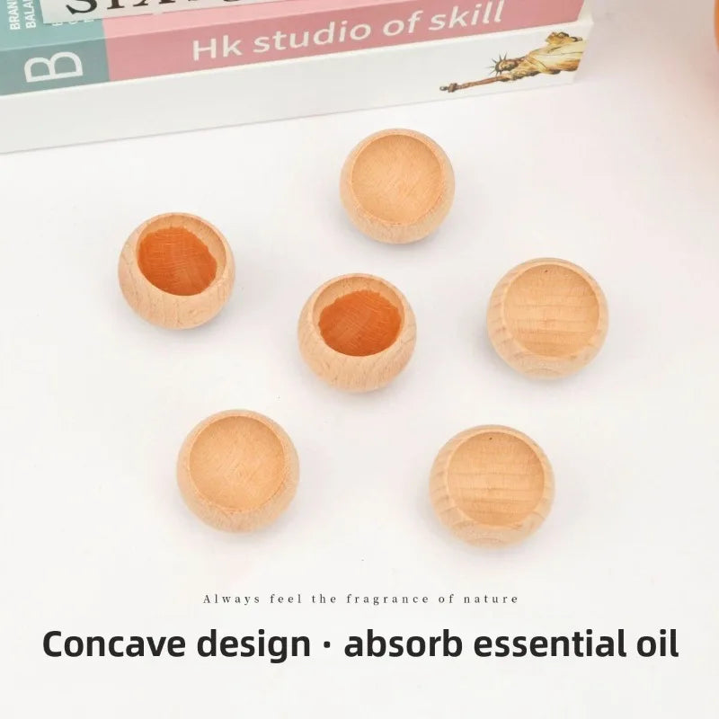 1-5pcs Natural solid wood aroma diffuser - suitable for long-lasting fragrance accessories in homes, bathrooms living rooms etc Oasis Select 5pcs