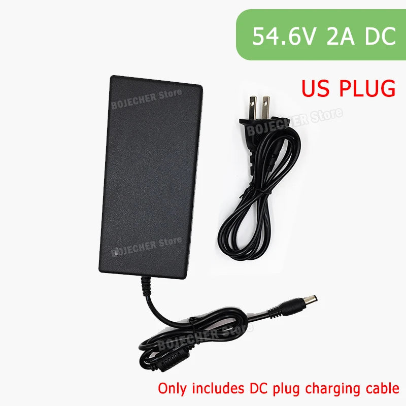 42V 54.6V 2A Battery Power Adapters For Lithium Battery Pack AC100-240V 36V 48V 2A Lithium Battery Charger 5 Plugs EU / US Plug Oasis Select 54.6V 2A DC US