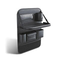 PU Leather Car Seat Back Organizer – 6 Pockets & Foldable Tray