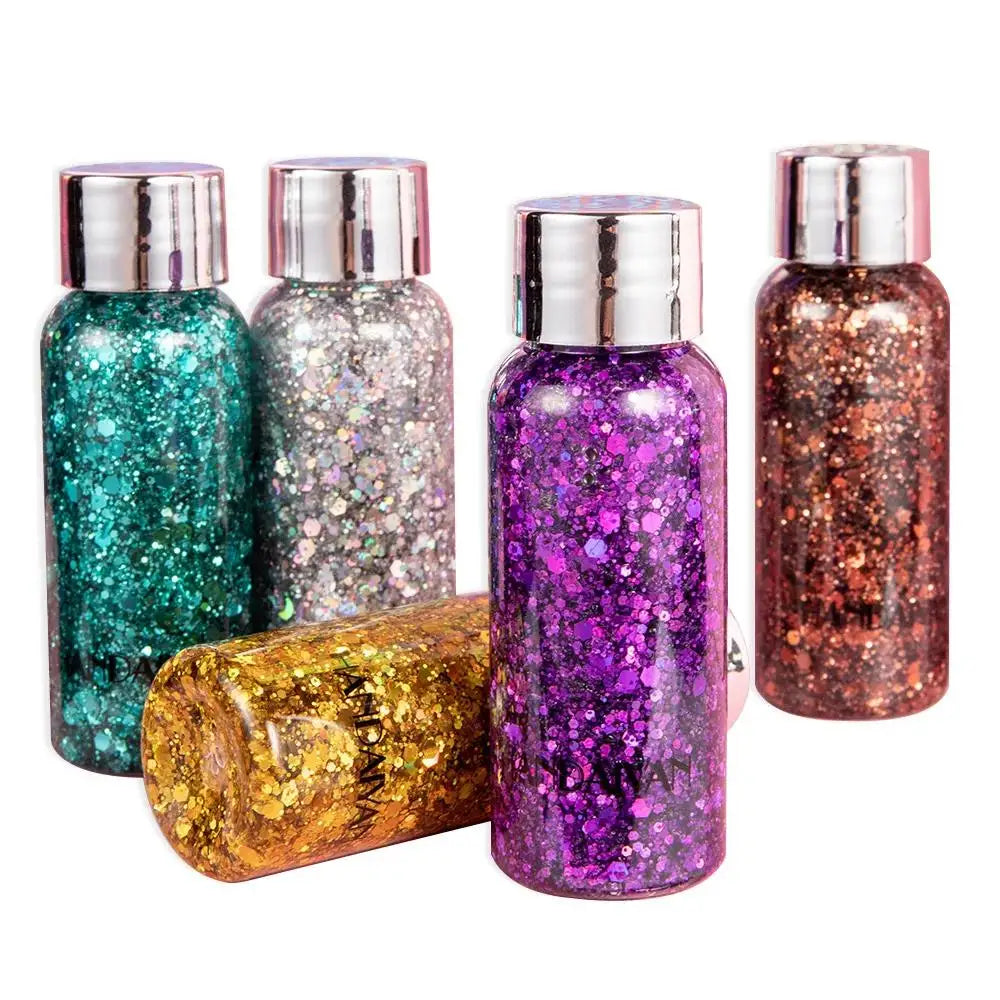 HANDAIYAN Body Face Glitter Gel – Waterproof Festival Sequins