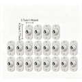 Self Adhesive Mini Caster Wheels Ball Bearing Adhesive Pulley for Storage Box Bin & Trash Can Bottom No Drilling Lab Equipment Oasis Select 20pcs