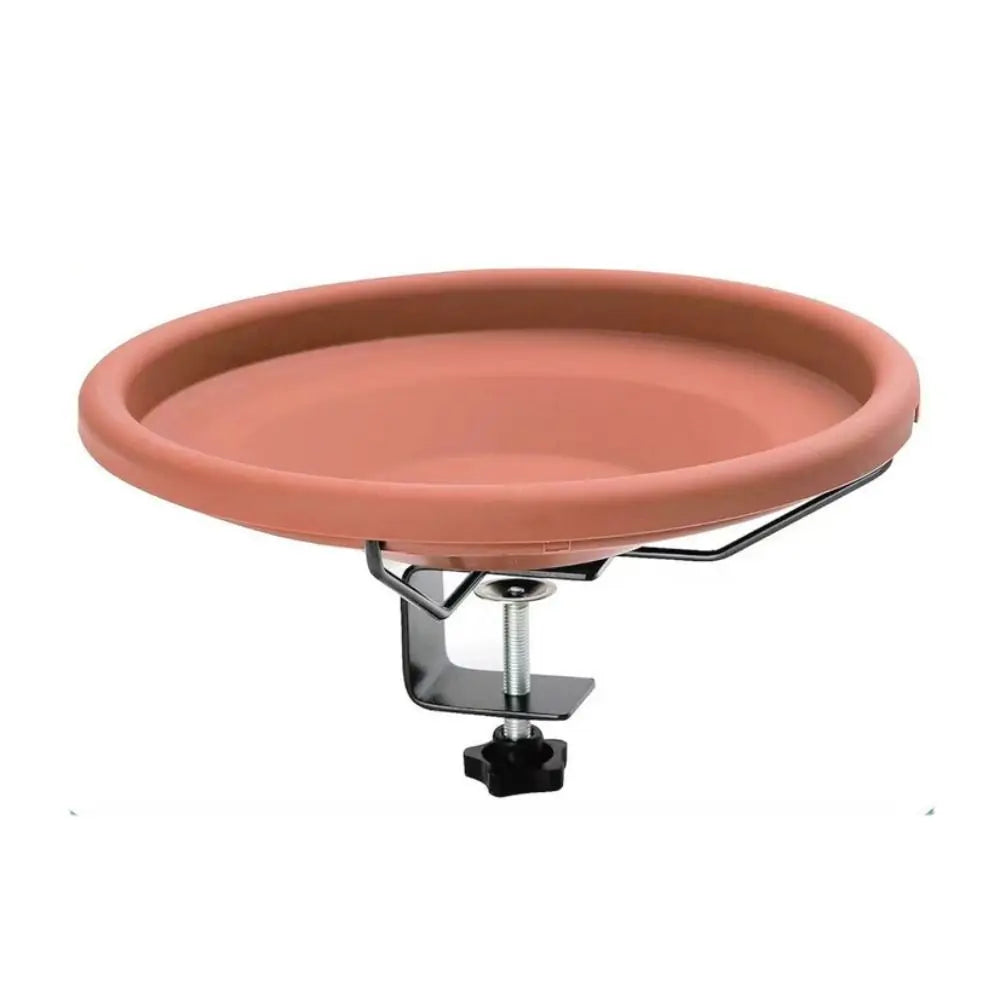 Deck Railing Bird Bath & Feeder – Adjustable Brown Plastic Deck Railing Bird Bath Oasis Select brown