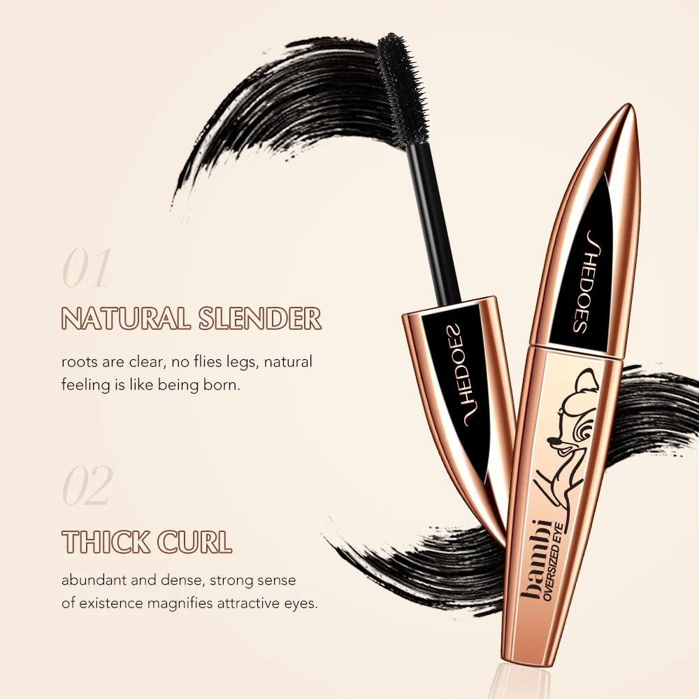 Deer Eye Black Waterproof Mascara – Long-Lasting Volume