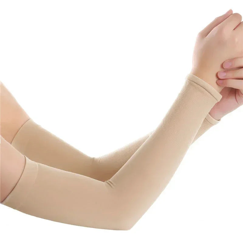 1/2pair Unisex Arm Guards for Men Women, Sleeve Warmers, Sports Sleeves, UV Sun Protection, Hand Cover, Support, Running Fishing Oasis Select 1pair beige-A
