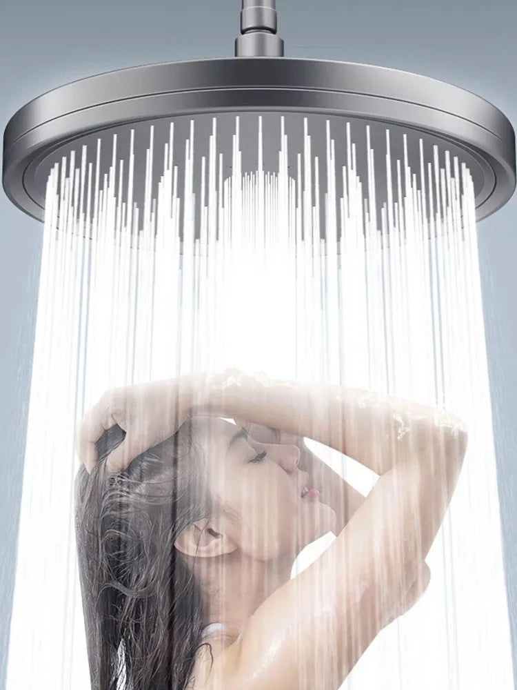 New 6 Modes Big Panel Large Flow Supercharge Rainfall Shower Head High Pressure Top Rain Shower Faucet Bathroom Accessories Oasis Select