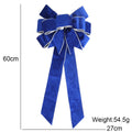 Brand New Christmas Bows Xmas Tree Pendant Home Decor Navidad New Year Red Green Blue DIY Party Supplies Flannelette Oasis Select Blue China Mainland