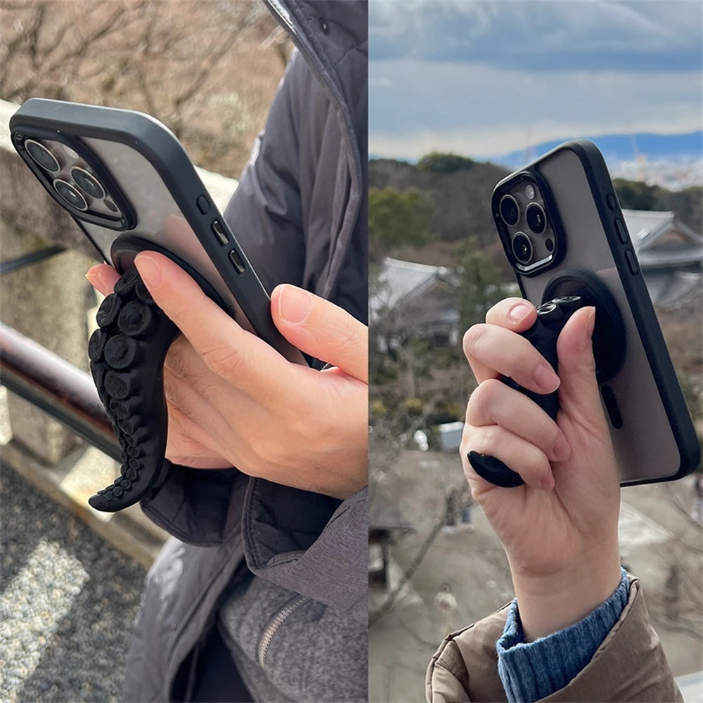Cute Fun Octopus Tentacle Claw For Magsafe Phone Grip Tok Griptok Magnetic Holder Detachable Mobile Bracket Accessories Oasis Select