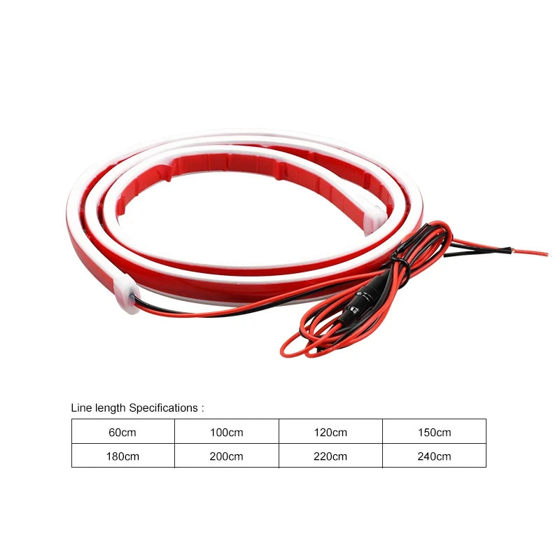Flexible LED Car Hood Light Strip – Scan DRL 12V | All Sizes