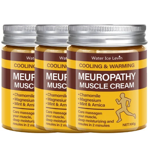 Cooling & Warming Neuropathy Muscle Cream – Chamomile & Magnesium Muscle Relief Cream Oasis Select YELLOW 100g