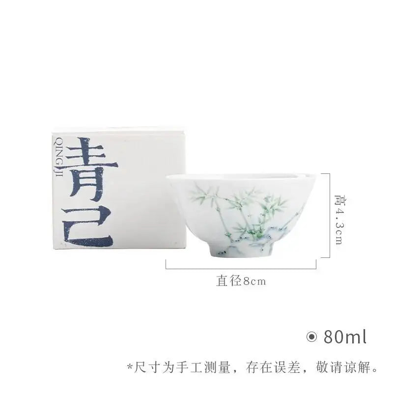 Blue And White Master Cup Kung Fu TeacupCeramic Tea Cup Oasis Select 4