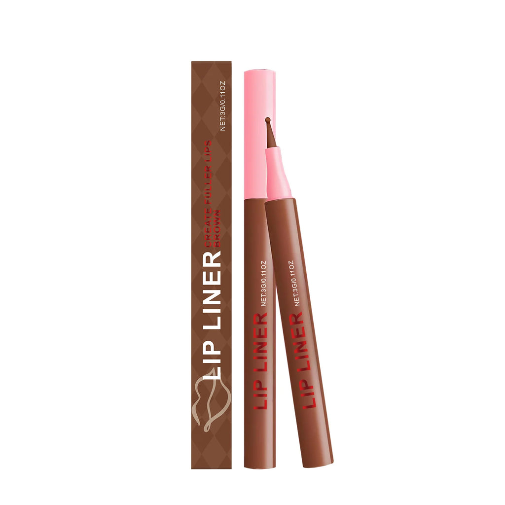 Waterproof Multi-Color Lip Liner Pencil – Moisturizing & Long-Lasting Lip Liner Pencil Oasis Select Brown